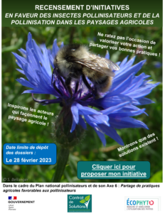 Affiche Recensement d’initiatives pollinisateurs