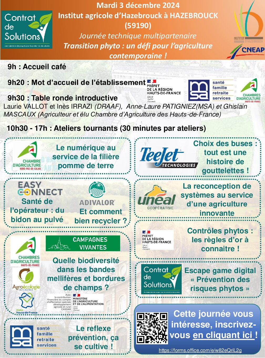 Flyer-invitation – 031224- Institut agricole d’Hazebrouck