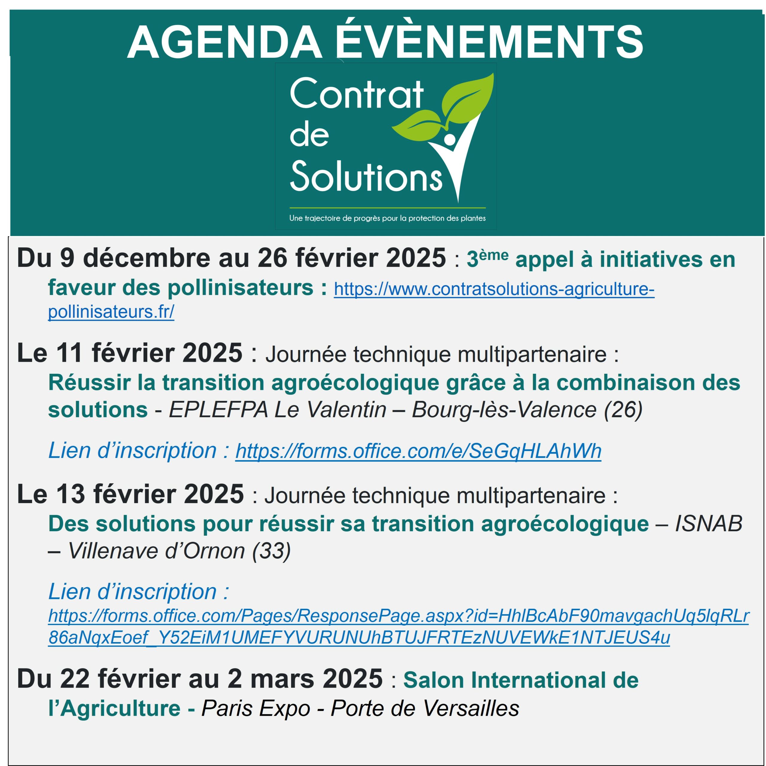 Agenda Février 2025