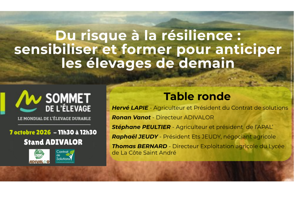 Du risque à la résilience sensibiliser et former pour anticiper les élevage de demain (2)