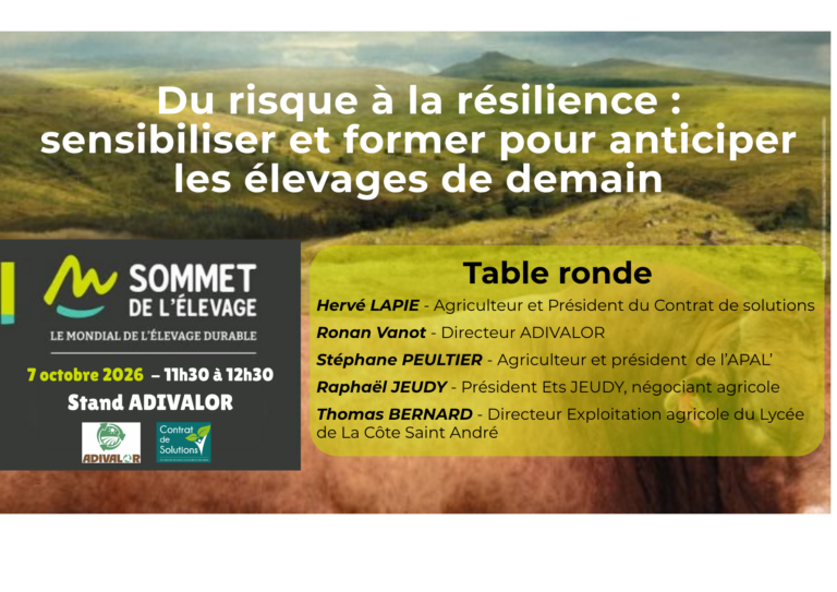 Du risque à la résilience sensibiliser et former pour anticiper les élevage de demain (2)